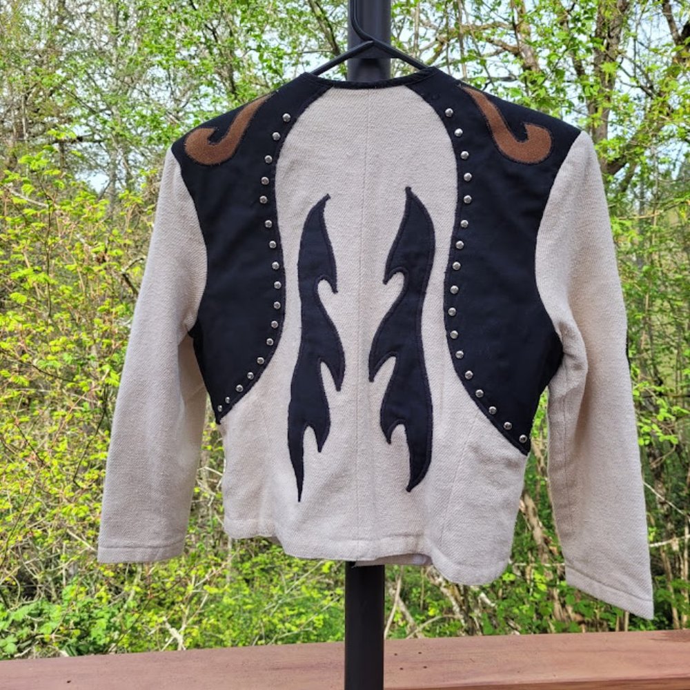 SOLD: VTG Western SW Country Farm Horse Equestrian Studded Jacket Rodeo Ranch - Picture 8 of 8
